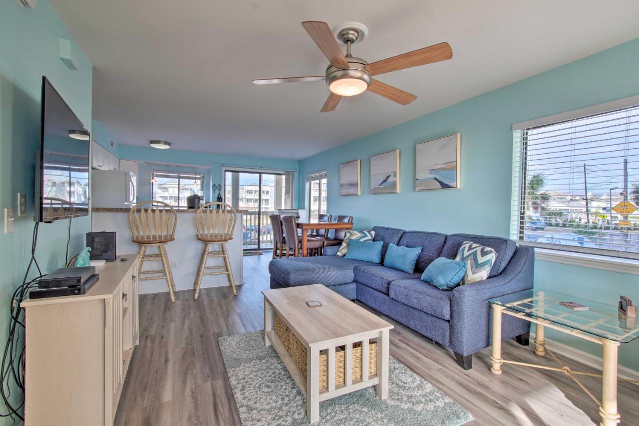 Ocean-View Condo With Deck, Steps To Carolina Beach! Exterior foto